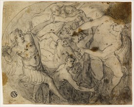 Study for Saint Michael Casting Out Lucifer, 1581/83, Francesco Vanni, Italian, 1563-1610, Italy,