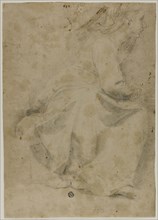 Seated Woman in Profile to Right, n.d., Possibly Domenico Fiasella, Italian, 1589-1669, Italy,