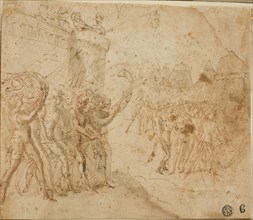 Joshua Commanding the Israelites, n.d., Circle of Jacopo Zanguidi, called Bertoia (Italian, 1544-c