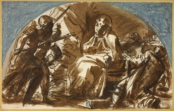 Martyrdom of a Saint, n.d., Attributed to Jacopo Cavedone (Italian, 1577-1660), or Marco Marcola
