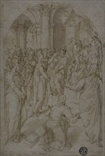 St. Catherine of Alexandria Disputing with the Doctors, n.d., Unknown Artist, Italian, 1590-1599,