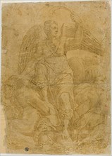 Allegory of Victory with Two Captives, n.d., Follower of Giorgio Vasari, Italian, 1511-1574, Italy,