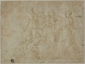 Finding of Moses, 1518/19, After Giovanni Francesco Penni  (Italian, c.1496-c.1528), or Workshop of