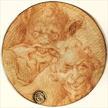 Two Devils, late 16th century, After Michelangelo Buonarroti, Italian, 1475-1564, Italy, Red chalk