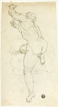 Ascending Male Nude, n.d., After Michelangelo Buonarroti, Italian, 1475-1564, Italy, Graphite on