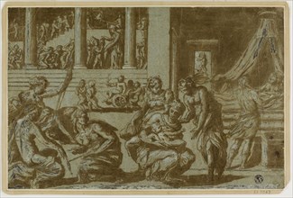 Study for the Allegory of Birth, late 16th century, After Giorgio Vasari, Italian, 1511-1574,