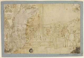 Martyrdom of Saint Peter, 1598/99, Andrea Boscoli, Italian, c. 1560-1608, Italy, Pen and brown ink,