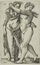 Judith Walking to the Left, and Her Servant, n.d., Sebald Beham, German, 1500-1550, Germany,