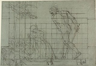 Beheading of a Female Saint, n.d., Unknown Artist, Italian, 17th century, Italy, Pen and black ink,