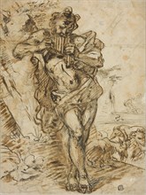 Pan, n.d., Possibly a follower of Giovanni Benedetto Castiglione, Italian, 1609-1664, Italy, Pen