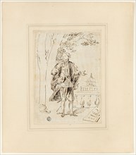 Full Length Portrait of a Man Standing near Balustrade, c. 1737, John Vanderbank, English,