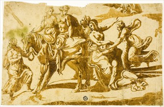 Flight of Celia, late 16th century, Possibly after Polidoro Caldara, called Polidoro da Caravaggio,
