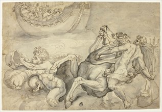Neptune Calming the Tempest Raised by Aeolus against Aeneas (Quos Ego), n.d., Italian, Second half