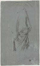 Shawled Woman Seen from the Back, n.d., Pierre-Jacques Volaire, French, 1729-1799, France, Black