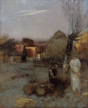 Theocritus, 1885/90, Jean Charles Cazin, French, 1841-1901, France, Oil on canvas, 28 7/8 × 22 9/16