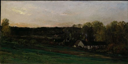 House of Mère Bazot, 1874, Charles François Daubigny, French, 1817-1878, France, Oil on canvas, 36