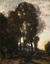 Souvenir of Italy, 1855/60, Jean-Baptiste-Camille Corot, French, 1796-1875, France, Oil on canvas,