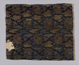 Fragment, Meiji period (1868–1912), 1775/1800, Japan, Silk, satin weave with satin interlacings of