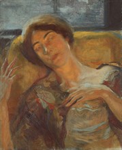 Woman’s Head, c. 1890, Albert Besnard, French, 1849-1934, France, Oil on cardboard, 19 1/4 × 24 in.
