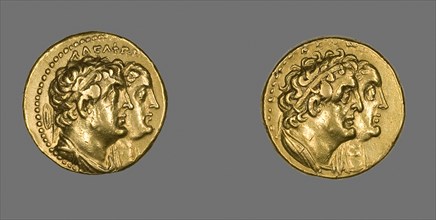 Tetradrachm (Coin) Portraying King Ptolemy II Philadelphos and Queen Arsinoe II, After 270 BC,