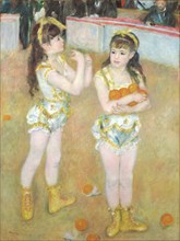 Acrobats at the Cirque Fernando (Francisca and Angelina Wartenberg), 1879, Pierre-Auguste Renoir,