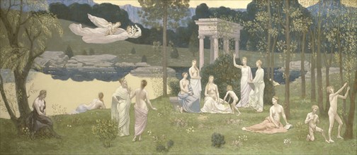 The Sacred Grove, Beloved of the Arts and the Muses, 1884/89, Pierre Puvis de Chavannes, French,