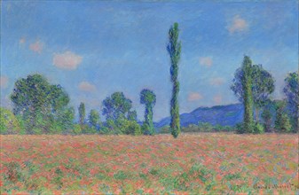 Poppy Field (Giverny), 1890/91, Claude Monet, French, 1840-1926, France, Oil on canvas, 61.2 × 93.4