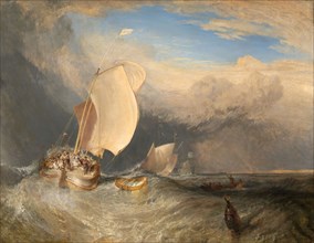 Fishing Boats with Hucksters Bargaining for Fish, 1837/38, Joseph Mallord William Turner, English,