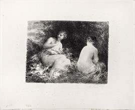 Bathing Women, second medium plate, 1899, Henri Fantin-Latour, French, 1836-1904, France,