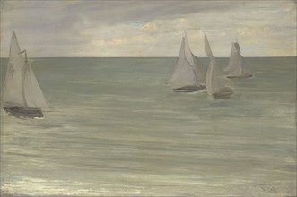 Trouville (Grey and Green, the Silver Sea), 1865, James McNeill Whistler, American, 1834–1903,