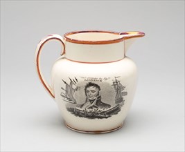 Pitcher, 1800/25, English for the American market, Shelton, Staffordshire, Staffordshire,