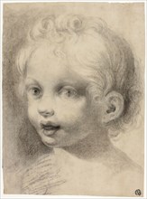 Child’s Head (Recto) Nude Male Figure (Verso), n.d., After Antonio Allegri, called Correggio,