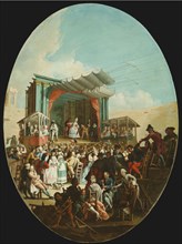 An Italian Comedy in Verona, 1772, Marco Marcola, Italian, 1740–1793, Italy, Oil on canvas, 115.3 ×