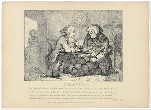 Chatting, from Boswell’s Tour of the Hebrides, 1786, Thomas Rowlandson, English, 1756-1827,