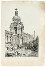 Dresden, 1833, Samuel Prout (English, 1783-1852), probably printed by Charles Joseph Hullmandel