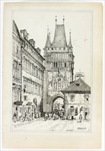 Prague, 1833, Samuel Prout (English, 1783-1852), probably printed by Charles Joseph Hullmandel