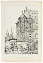 Chateau de Martinsbourg, Mayence, 1833, Samuel Prout (English, 1783-1852), probably printed by