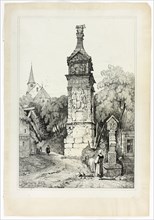 Roman Pillar at Igel, 1833, Samuel Prout (English, 1783-1852), probably printed by Charles Joseph