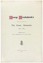 Title Page from George Cruikshank’s Steel Etchings to The Comic Almanacks: 1835-1853, c. 1880,