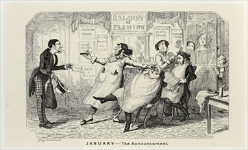 January, The Announcement from George Cruikshank’s Steel Etchings to The Comic Almanacks: