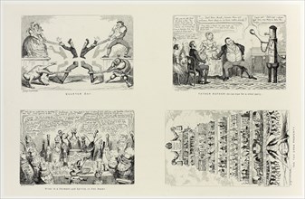Quarter Day from George Cruikshank’s Steel Etchings to The Comic Almanacks: 1835-1853 (top left),