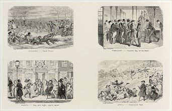 January – Hard Frost from George Cruikshank’s Steel Etchings to The Comic Almanacks: 1835-1853 (top
