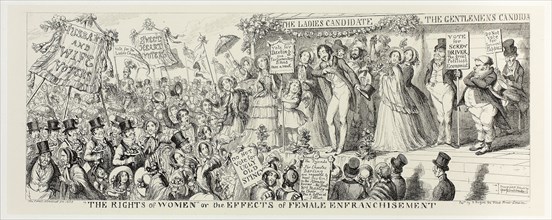 The Rights of Women or the Effects of Female Enfranchisement from George Cruikshank’s Steel