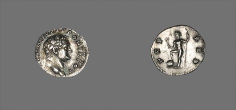 Denarius (Coin) Portraying Emperor Titus, AD 72/73, Roman, Rome, Silver, Diam. 1.9 cm, 3.47 g
