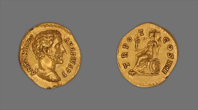 Aureus (Coin) Portraying Emperor Antoninus Pius, AD 145/61, issued by Antoninus Pius, Roman, minted