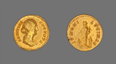 Aureus (Coin) Portraying Empress Faustina the Younger, AD 161/75, issued by Marcus Aurelius, Roman,