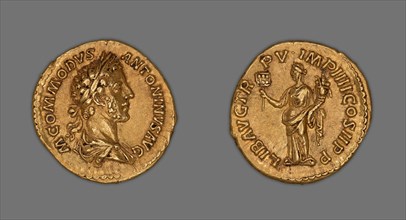 Aureus (Coin) Portraying Emperor Commodus, 180, issued by Commodus, Roman, minted in Rome, Rome,