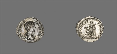 Denarius (Coin) Portraying Emperor Geta, AD 199/204, Roman, Rome, Silver, Diam. 1.9 cm, 3.44 g