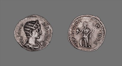 Denarius (Coin) Portraying Julia Mamaea, AD 231/35, issued by Severus Alexander, Roman, minted in