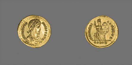 Solidus (Coin) of Emperor Theodosius I, 383 (25 August)/388 (28 August), Byzantine, minted in